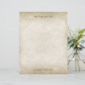 parchment look Letterhead Resume Paper (Staand voorkant)