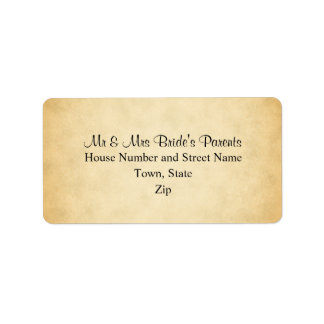 Parchment Pattern Design Wedding Etiket