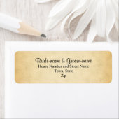 Parchment Pattern Design Wedding Etiket (Insitu)