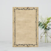 Parchment Vine Stationery Briefpapier (Staand voorkant)
