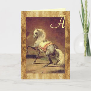 PARCHOIX DE CHEVAL GRAY REMPLI Monogramme