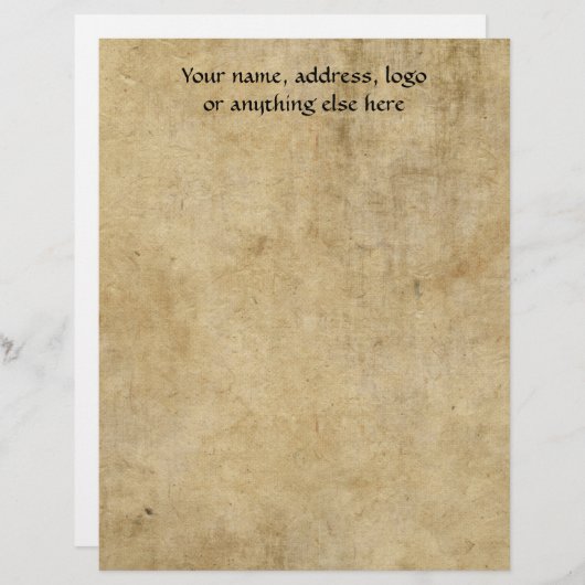 Parchtextuur Briefhoofd Ontwerp (Voorkant / Achterkant)