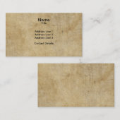 Parchtextuur Visitekaartje (Voorkant / Achterkant)
