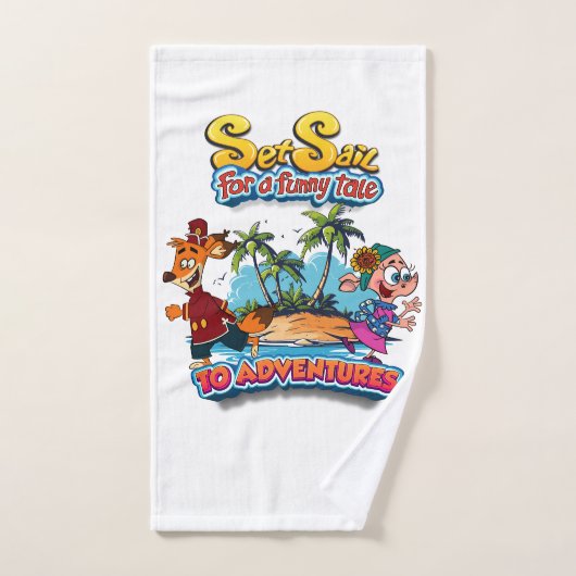 Parcourez pour une île de Conte Amusante Serviette (Serviette à main)