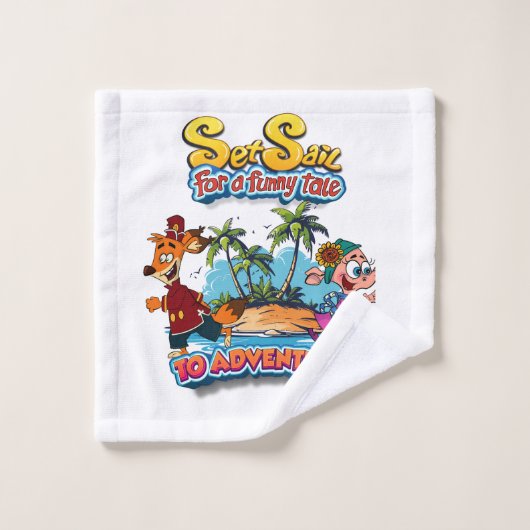 Parcourez pour une île de Conte Amusante Serviette (Gant de toilette)