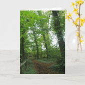 Parcourir la carte de voeux de la forêt verte (Fleur jaune)