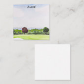 Parcours de golf avec carte de note de nom de golf (Devant / Derrière)