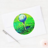 Parcours de golf coloré Tee Off Stickers (Enveloppe)