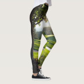 Parcours de golf couché de soleil leggings (Droite)