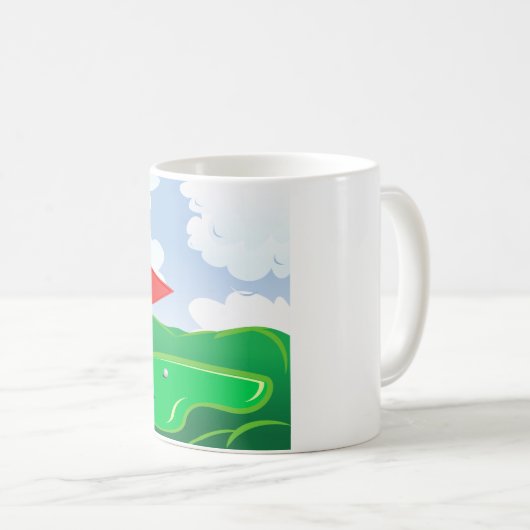 Parcours de golf Green Mug (Devant droit)