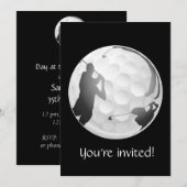 Parcours de golf personnalisé Invitation de fête d (Devant / Derrière)
