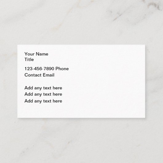 Parcours de golf Thème Carte de visite Design (Dos)