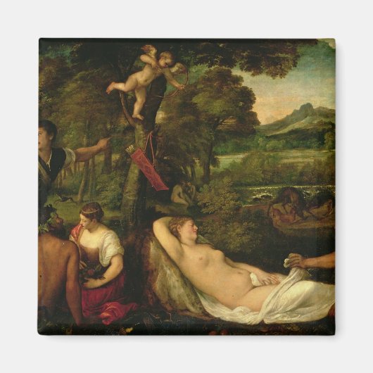 Pardo Venus of Jupiter en Antiope Magneet (Voorkant)