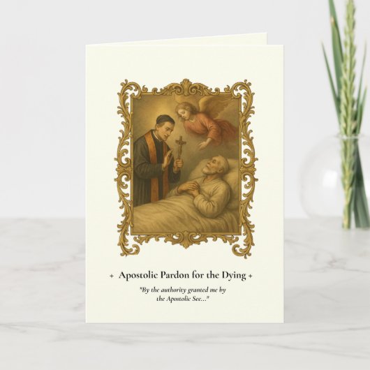 Pardon apostolique Long Forme Prière latine (Devant)