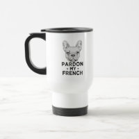 Pardon drôle ma tasse de café de bouledogue