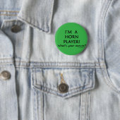 Pardon Horn Player Ronde Button 5,7 Cm (In situ)