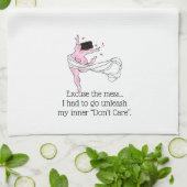 Pardon, ik moest mijn innerlijk ontketenen, geen z theedoek (Gevouwen)