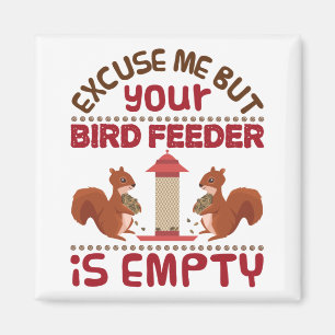 Pardon, maar je vogelvoer leeg magneet