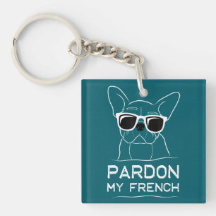 Pardon Mijn Franse Frenchie Bulldog Funny Dog Sleutelhanger