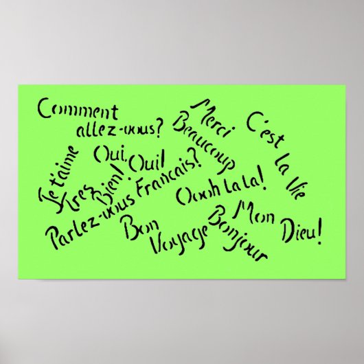 Pardon Mon Français ~ Poster / Imprimer (Devant)