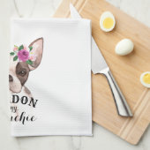 Pardon mon serviette de cuisine Frenchie (Quart Plié)