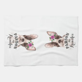 Pardon mon serviette de cuisine Frenchie (Horizontal)