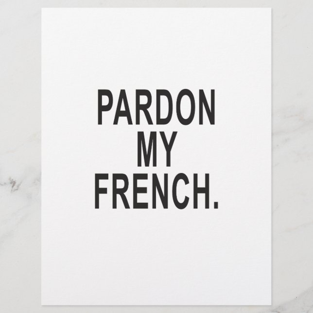 Pardon My French (Voorkant)