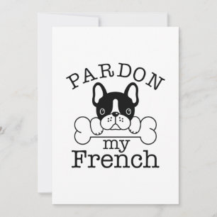 Pardon My French Bedankkaart