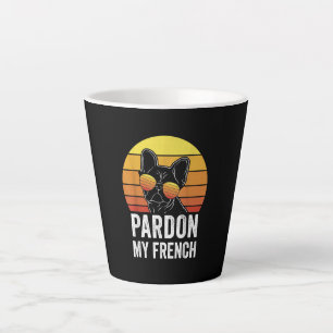 Pardon My French Hondenliefhebber Gift Frenchie Bu Latte Mok