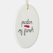 Pardon My French met Beret Keramisch Ornament (Rechts)