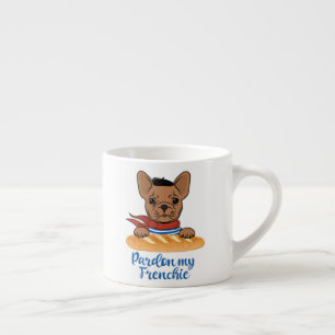 Pardon My Frenchie - Funny French Bulldog Espresso Kop
