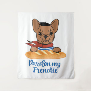 Pardon My Frenchie - Funny French Bulldog Wandkleed