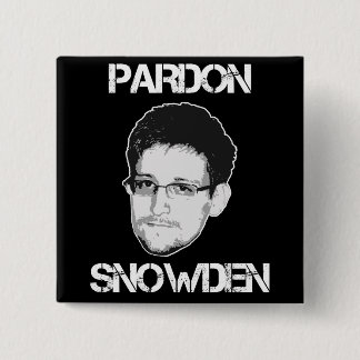 Pardon Snowden Button