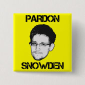 Pardon Snowden Button (Voorkant)