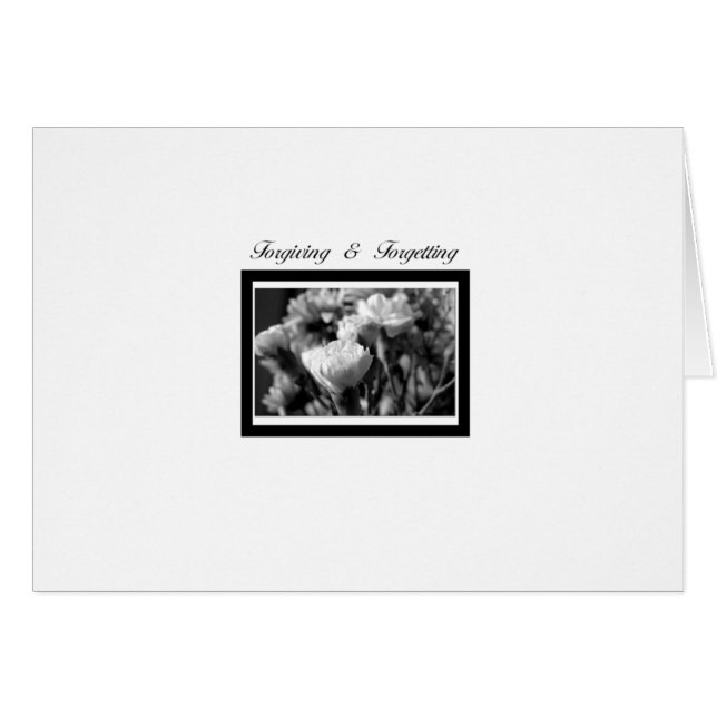 Pardonner et oublier (Devant horizontal)