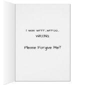 Pardonnez-moi Doggie carte de tendresse (Intérieur (Droit))