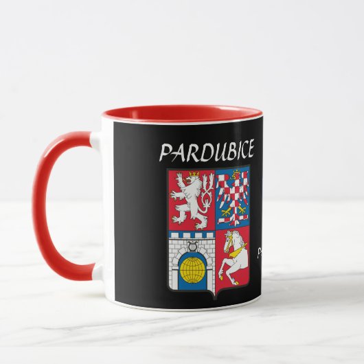 Pardubice République Tchèque Crest Mug (Gauche)