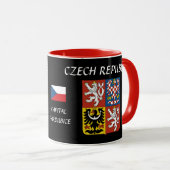 Pardubice République Tchèque Crest Mug (Devant droit)
