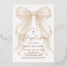 Parel Boog Meisje Doop Christening