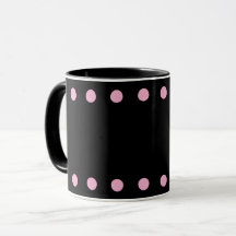 Parel Cocoa & Coffee Mok (Zwart & Roze)