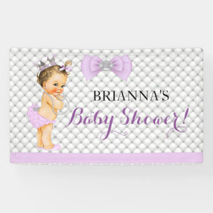 Parel Diamanten Prinses Baby Lavendel Kroon Spandoek