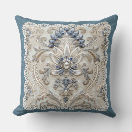 Parel Elegantie: Kristal geborduurd patroon gooien Kussen