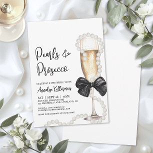 Parel en Prosecco Bruidsdiner Kaart