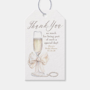 Parel- en Prosecco Bruidsontbijt Dank Je Cadeaulabel