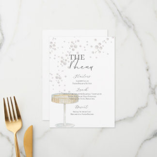 Parel- en Prosecco Bruiloftsmenu Menu