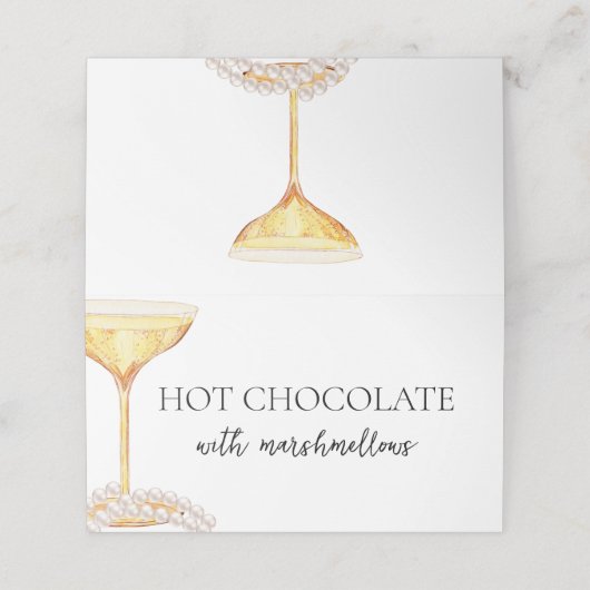 Parel- en Prosecco-buffet Eetwaren Bruidsfeest (Buitenkant ongevouwen)