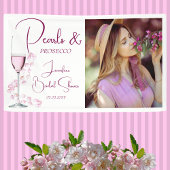 Parel- en Prosecco Elegante Bruidsbruiloft Banner