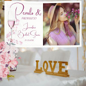 Parel- en Prosecco Elegante Bruidsfeest Banner