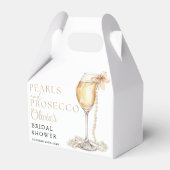 Parel en Prosecco Elegante Bruiloft Borrel Bedankdoosjes (Voorkant Zijde)