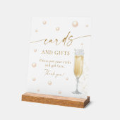 Parel- en Prosecco Kaarten en Cadeaus Acryl Bord (Hoek)